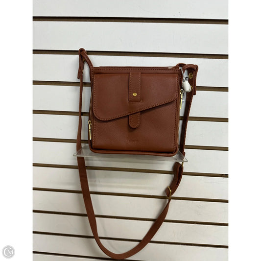 -Handbag Leather By Minooy, Size: Medium