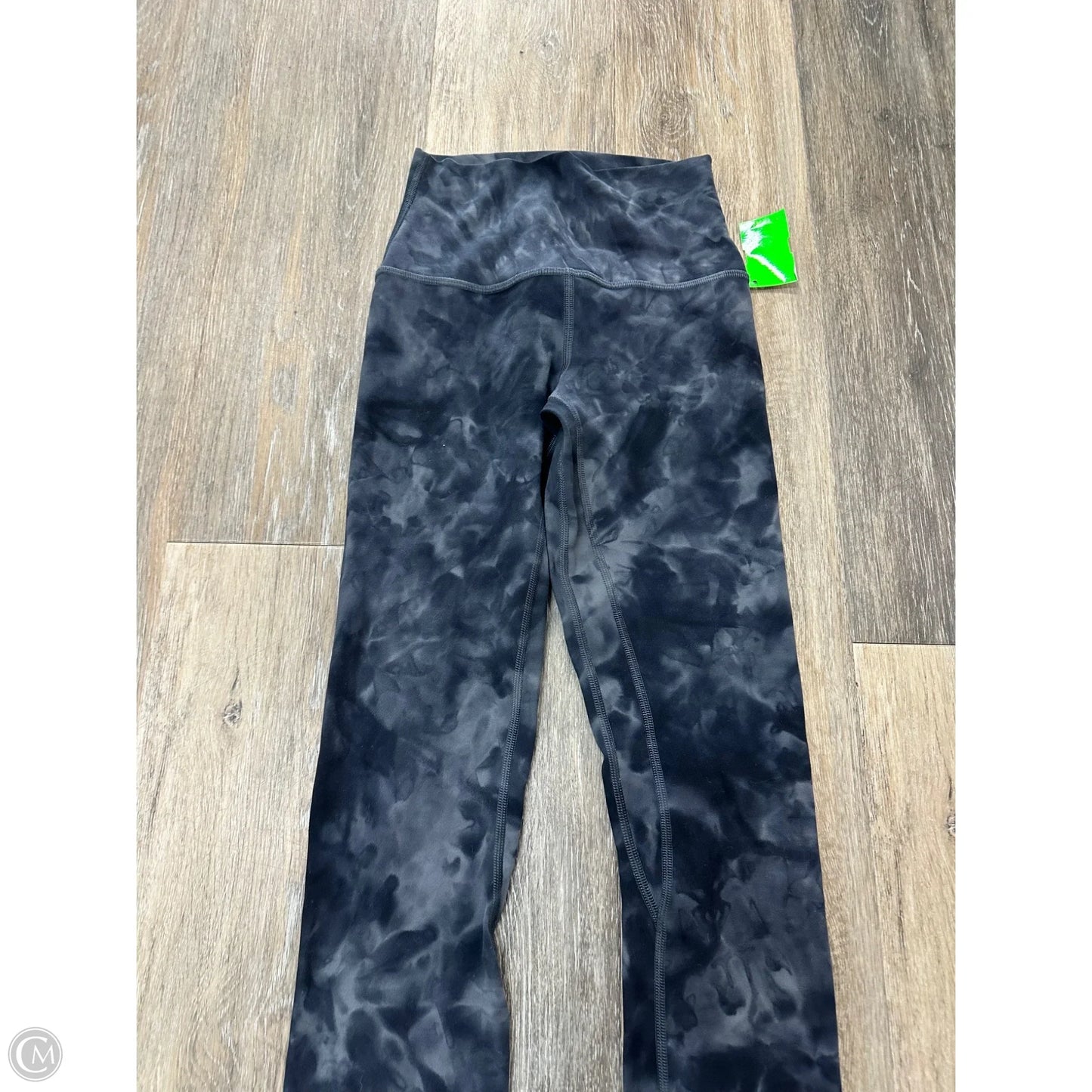 Athletic Leggings By Lululemon In Black & Grey, Size: 2