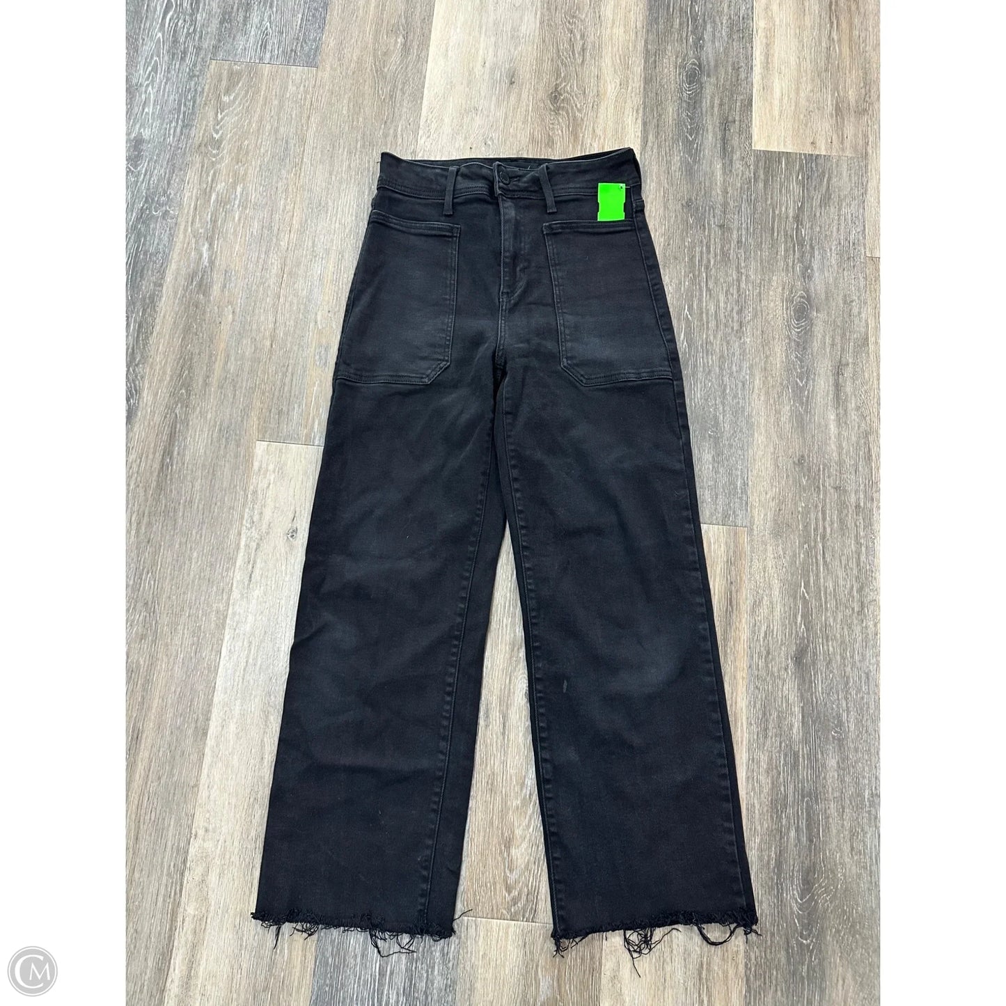 Jeans Wide Leg By Just Black In Black Denim, Size: 4
