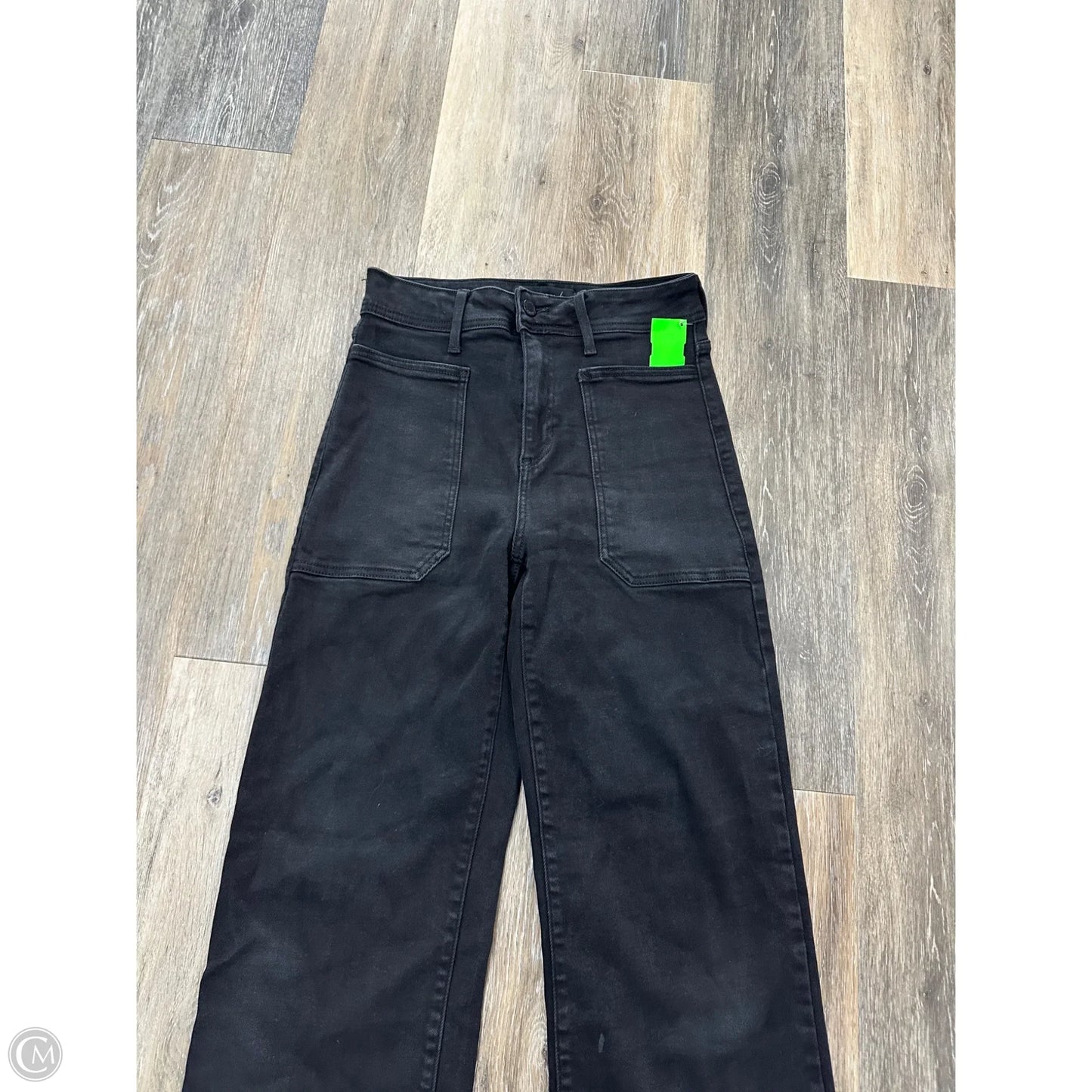 Jeans Wide Leg By Just Black In Black Denim, Size: 4
