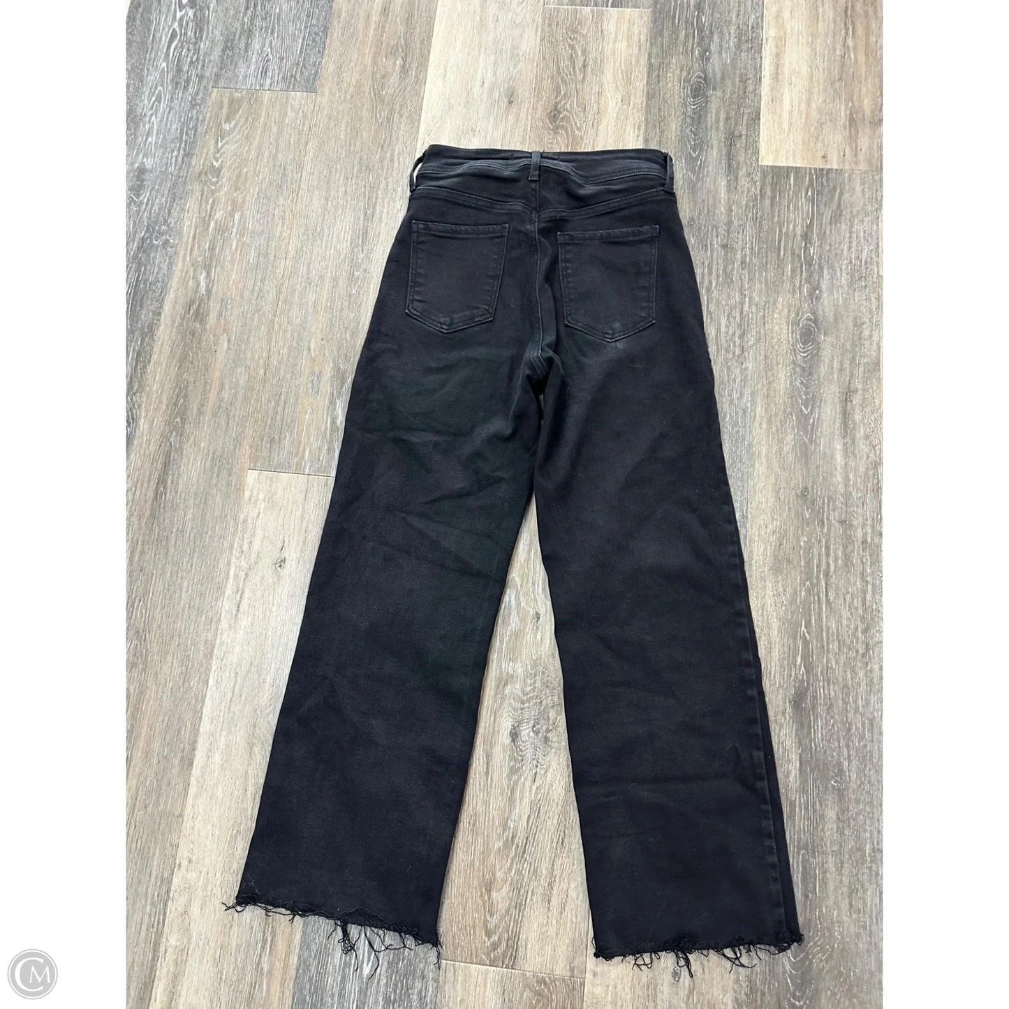 Jeans Wide Leg By Just Black In Black Denim, Size: 4
