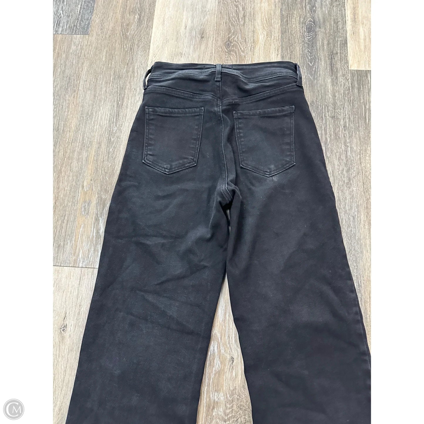 Jeans Wide Leg By Just Black In Black Denim, Size: 4