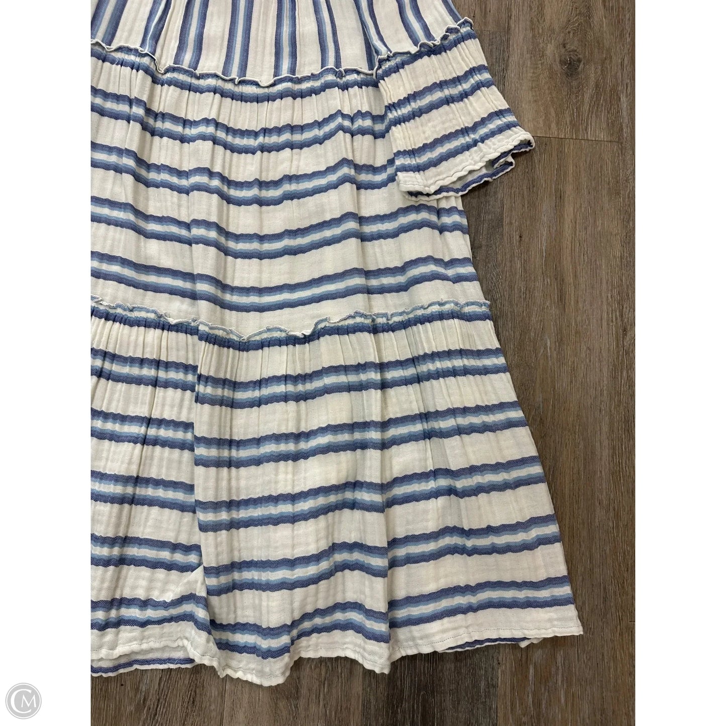 Dress Casual Maxi By Faherty In Striped Pattern, Size: S