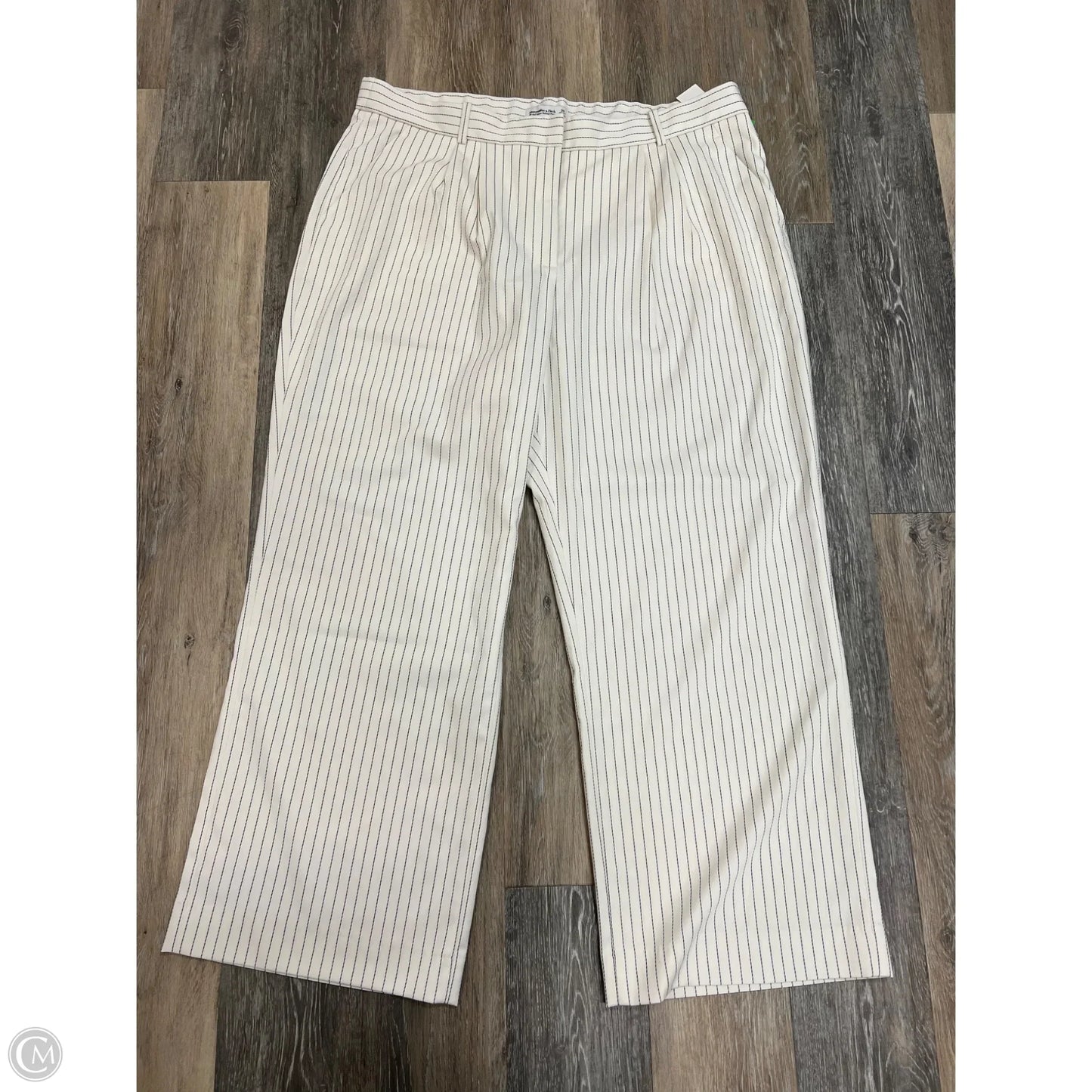 Pants Dress By Abercrombie And Fitch In Striped Pattern, Size: 18