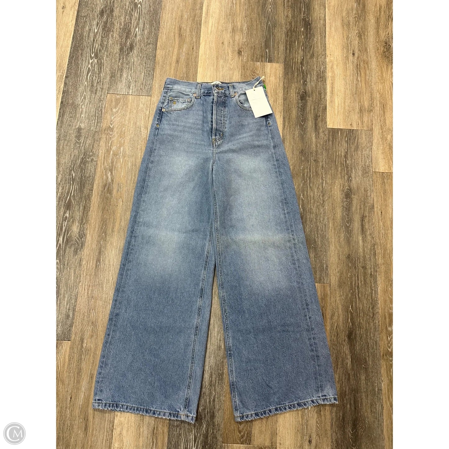 Jeans Wide Leg By Etica In Blue Denim, Size: 0