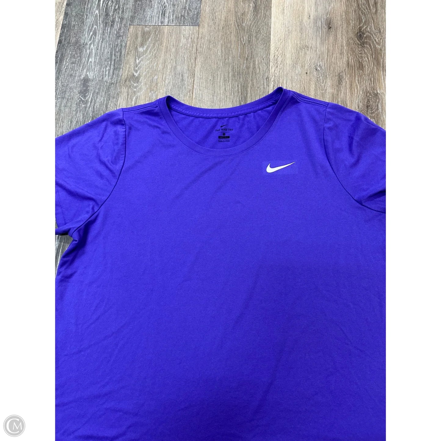 Athletic Top Short Sleeve By Nike Apparel In Purple, Size: 1x