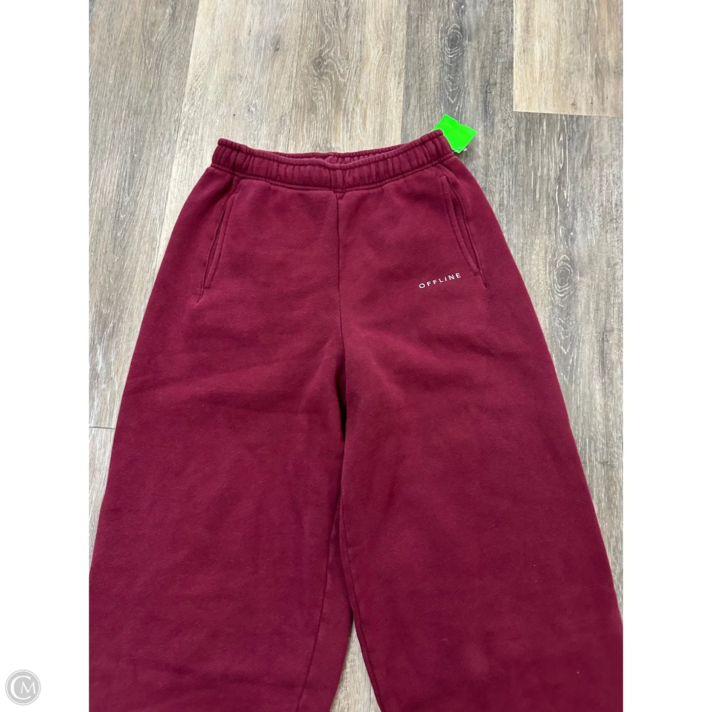 Athletic Pants By Aerie In Maroon, Size: Xxs