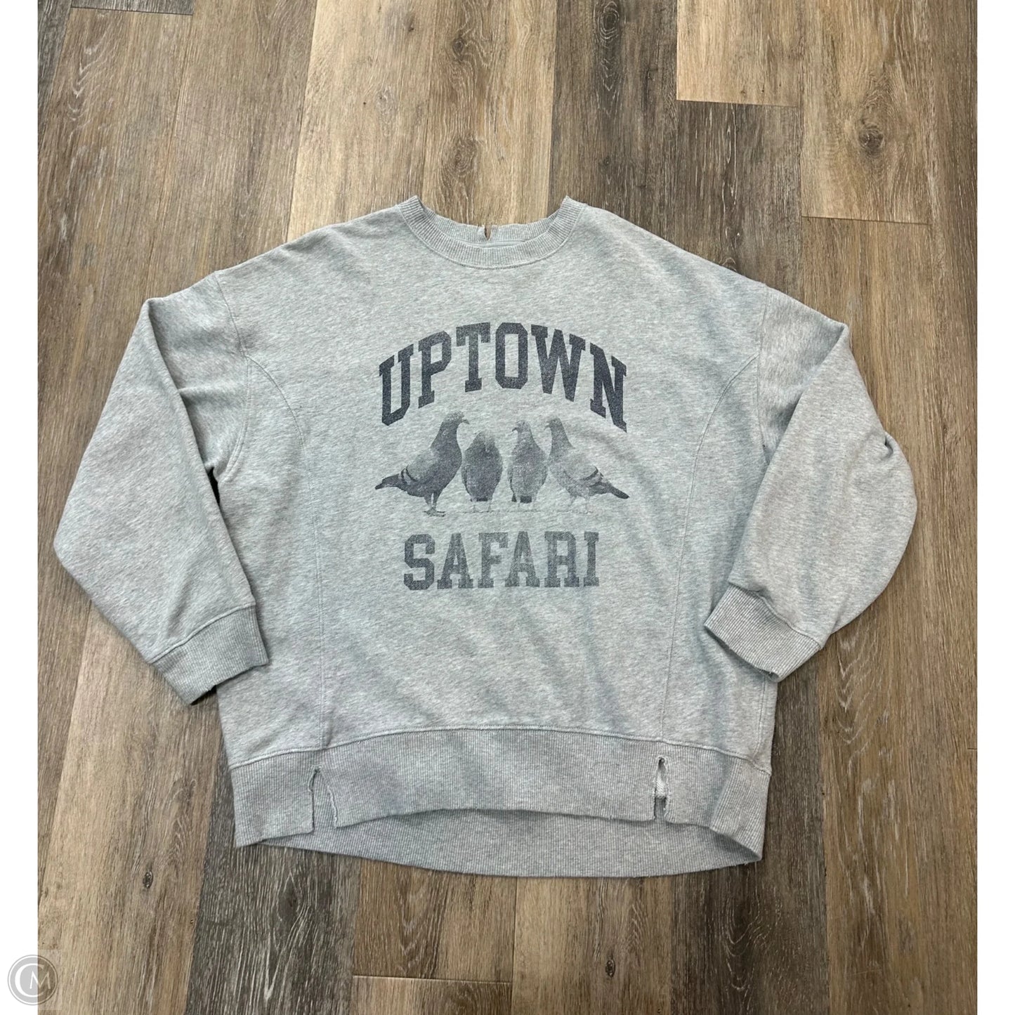 Sweatshirt Crewneck By Aerie In Grey, Size: S