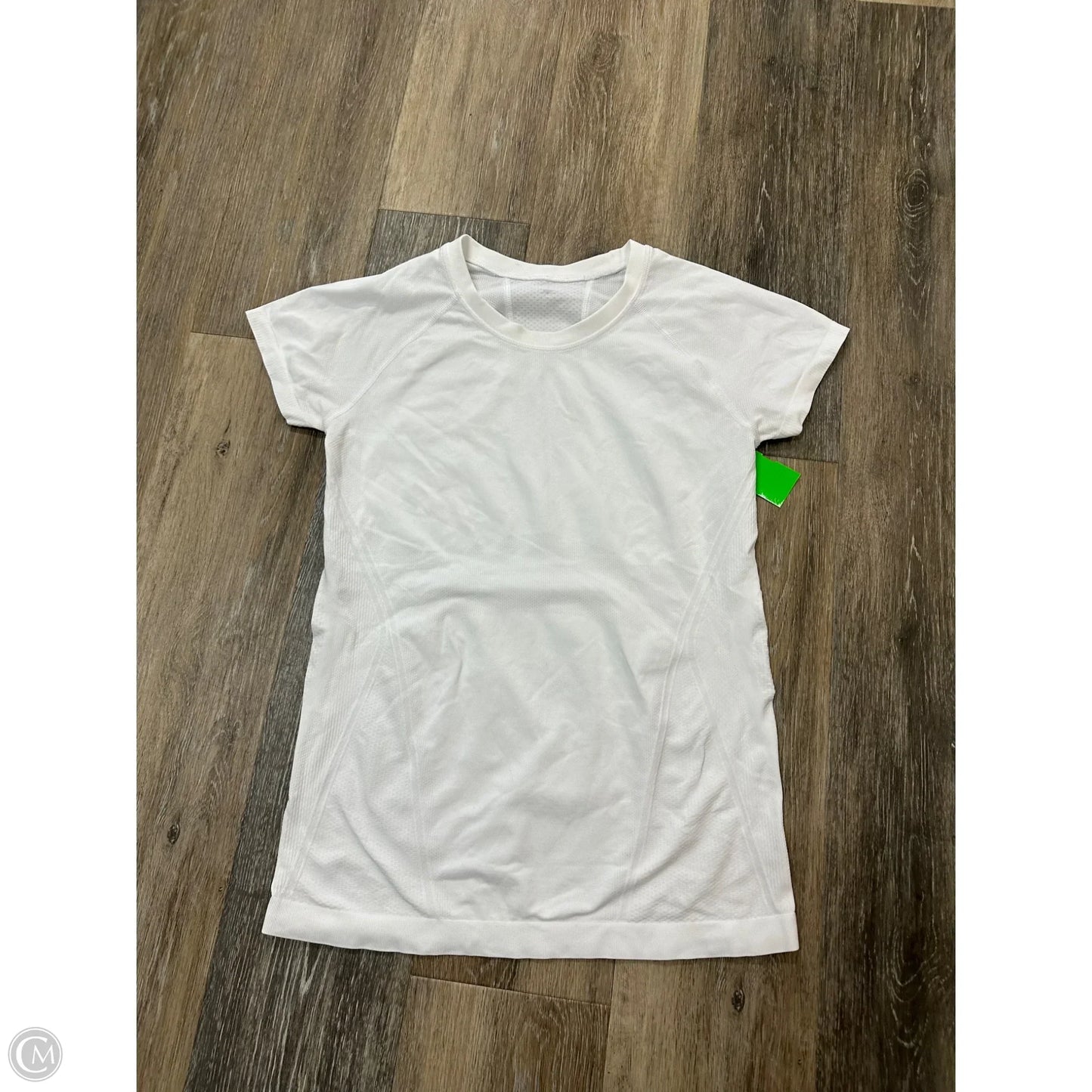 Athletic Top Short Sleeve By Athleta In White, Size: S