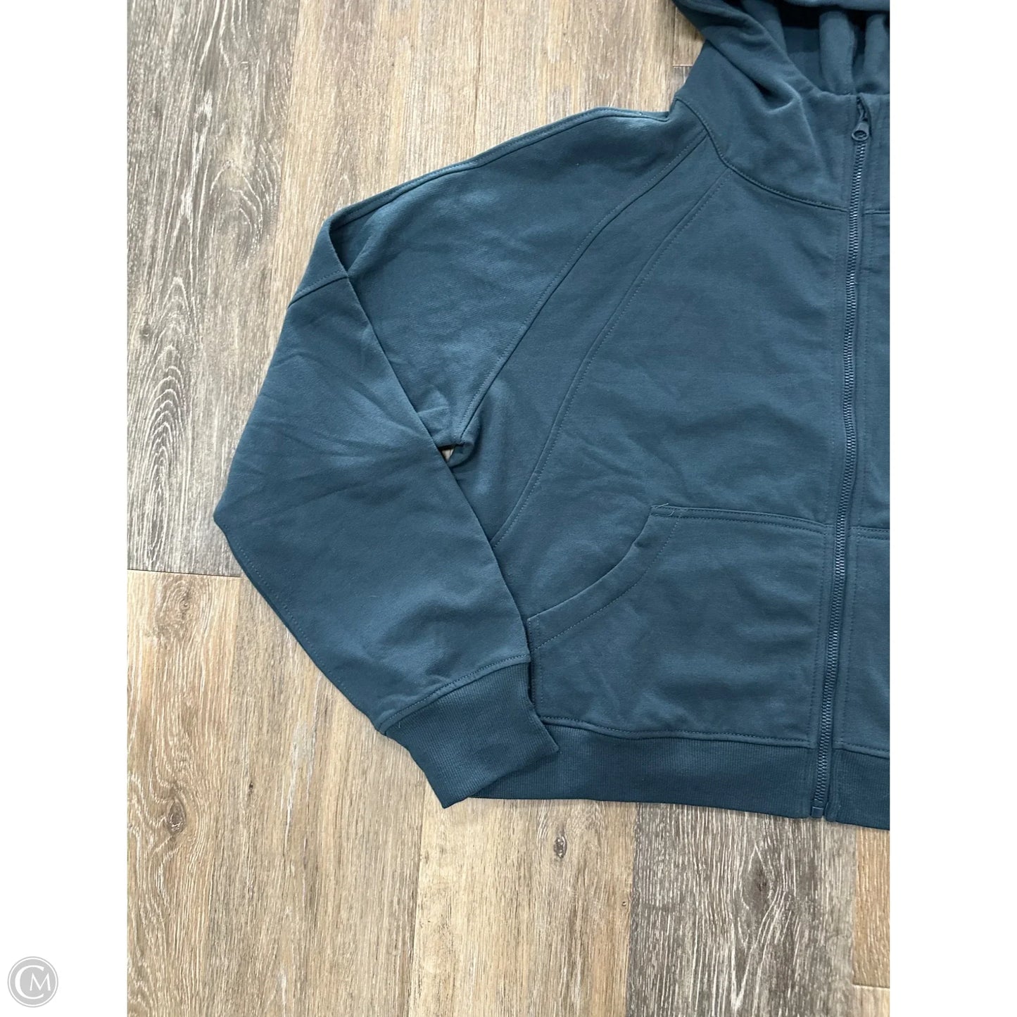 Athletic Sweatshirt Hoodie By Mono B In Blue, Size: M