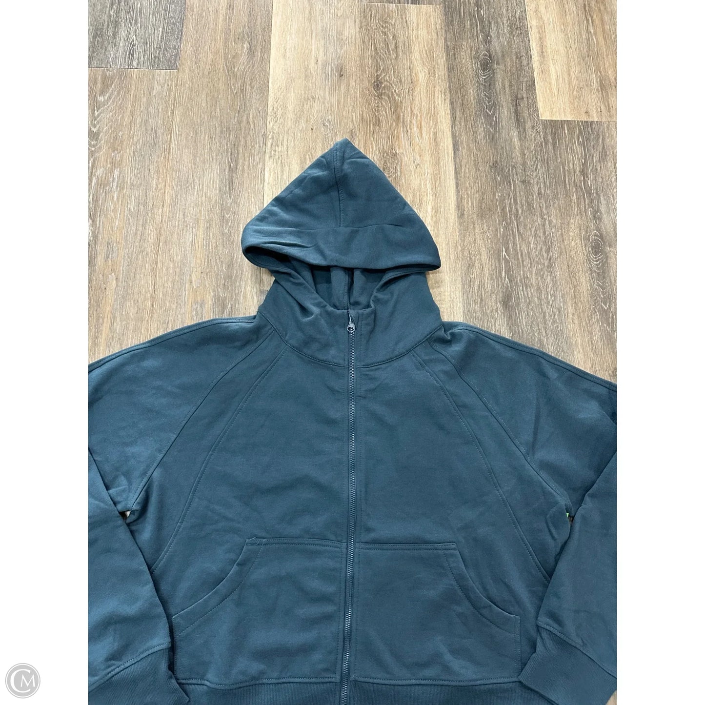 Athletic Sweatshirt Hoodie By Mono B In Blue, Size: M