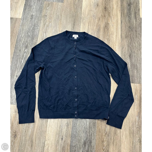 Sweater Cardigan By J. Crew In Navy, Size: Xl