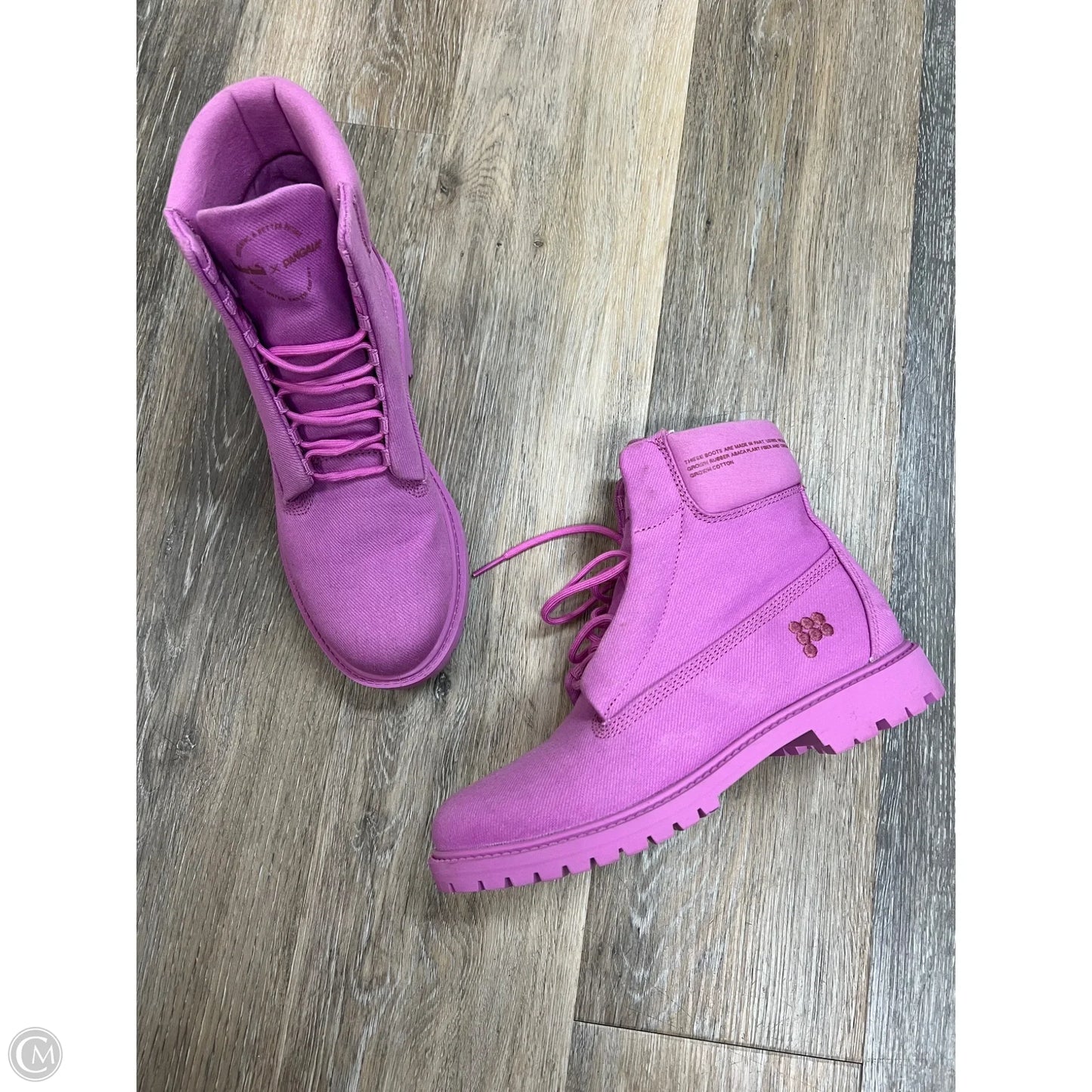 Boots Combat By Timberland x Pangaia In Pink, Size: 8