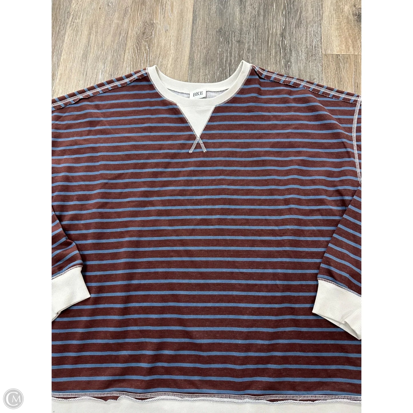 Sweatshirt Crewneck By Bke In Striped Pattern, Size: Xxl