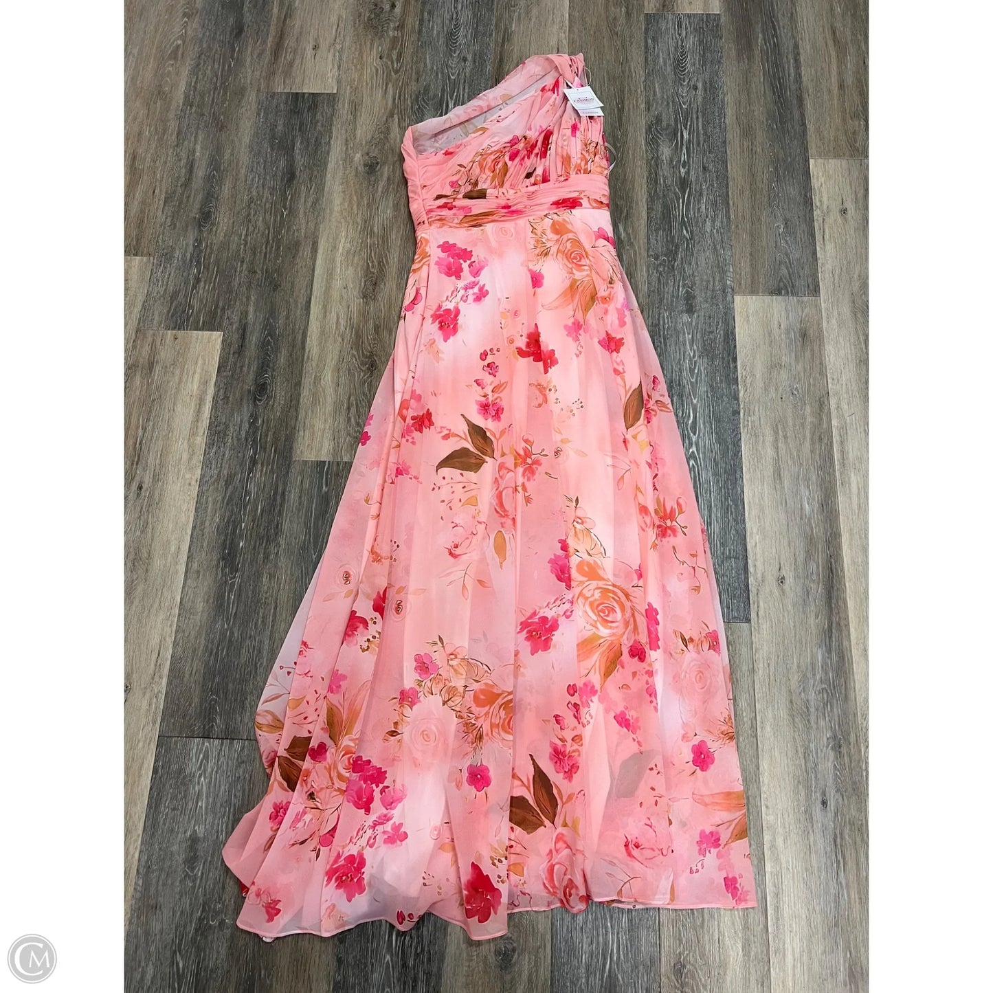 -Dress Party Long By Clothes Mentor In Pink, Size: 8