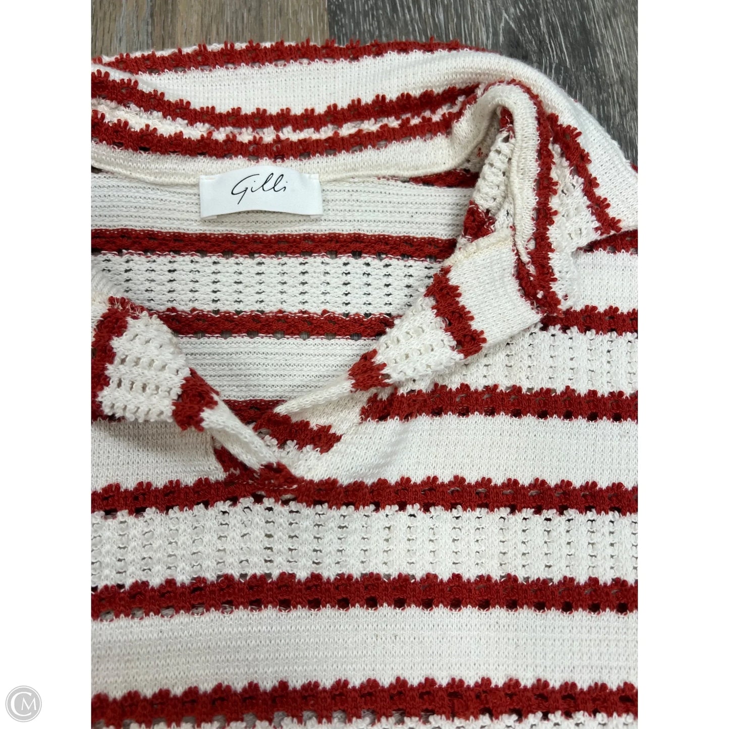 Lounge Set Shorts By Gilli In Striped Pattern, Size: L