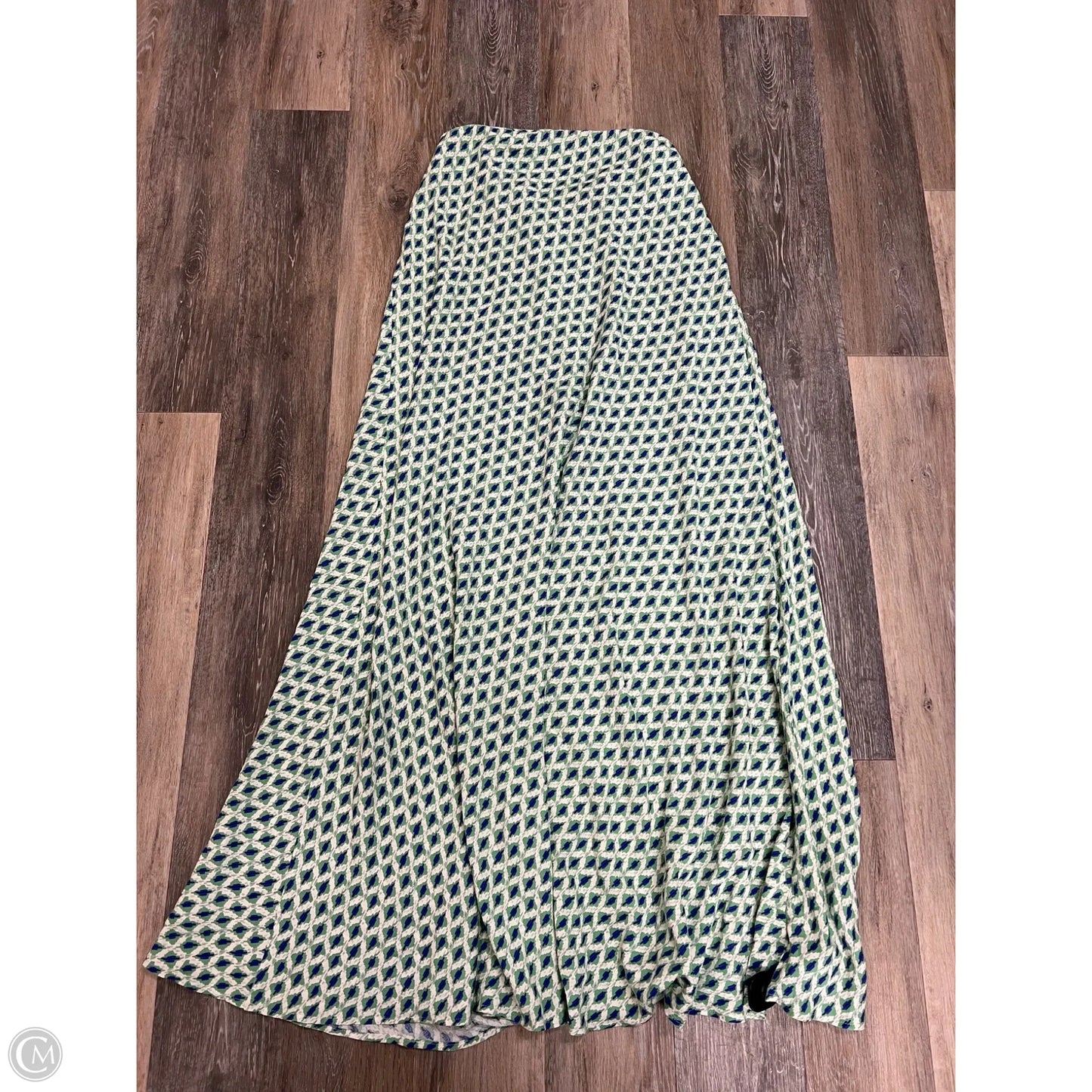 Dress Casual Maxi By Vici In Blue & Green, Size: L