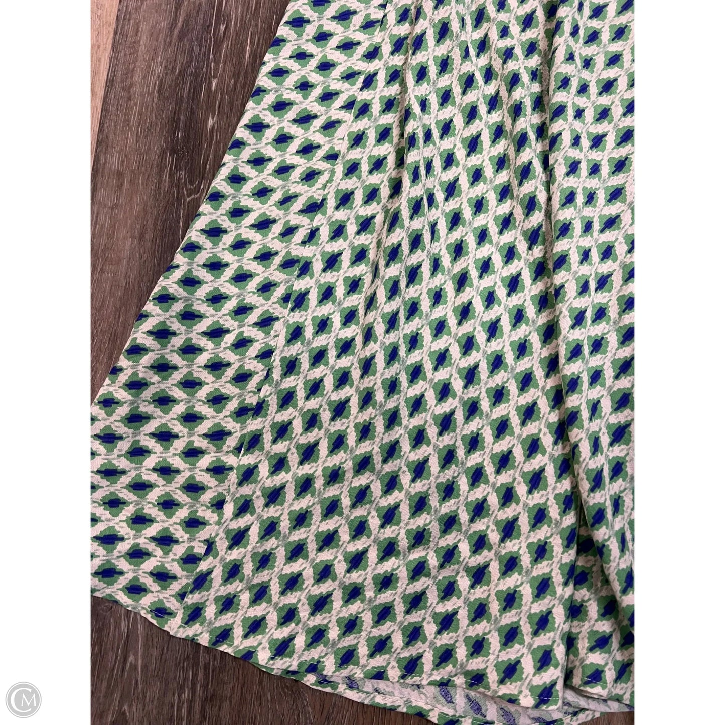 Dress Casual Maxi By Vici In Blue & Green, Size: L