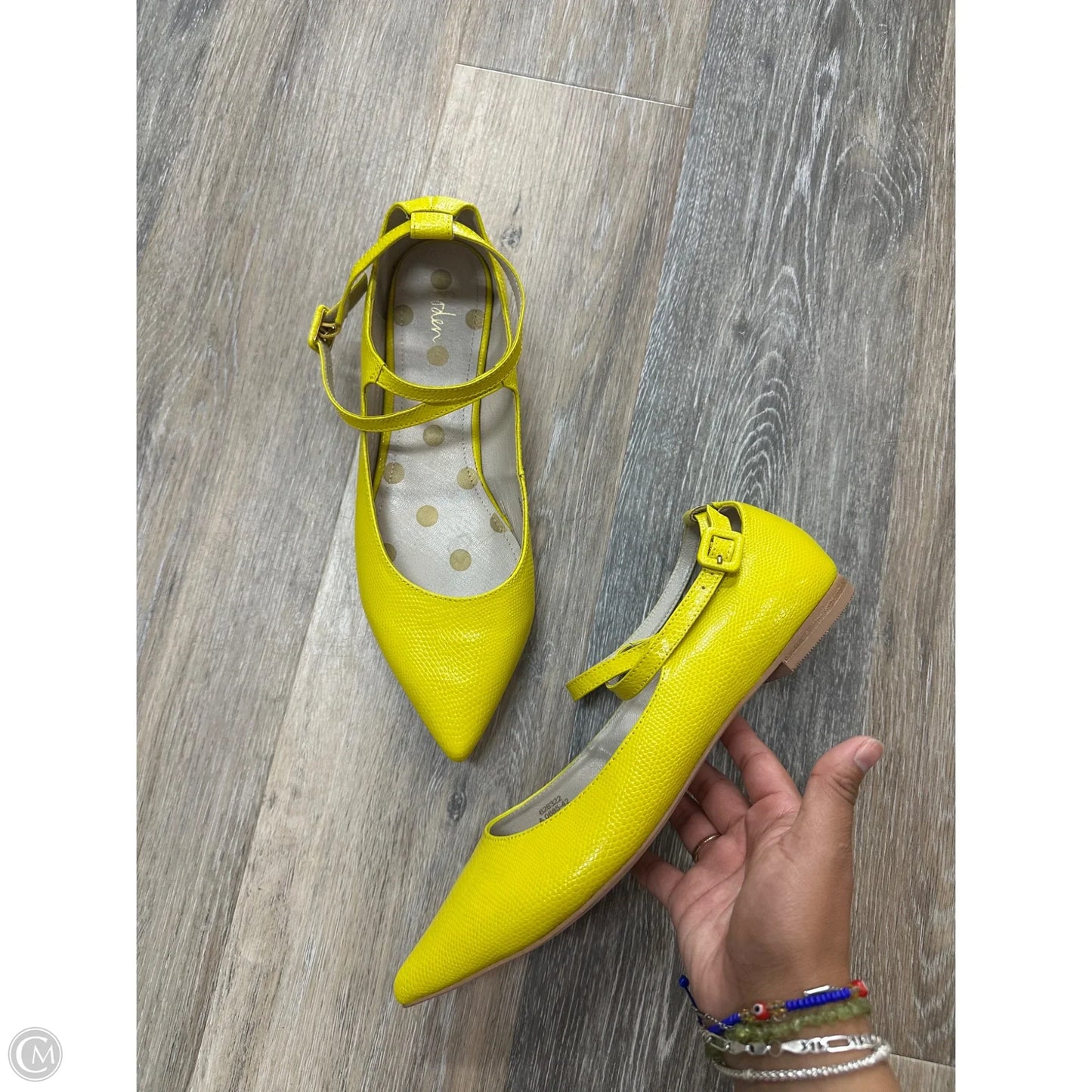 Shoes Flats By Boden In Yellow, Size: 11