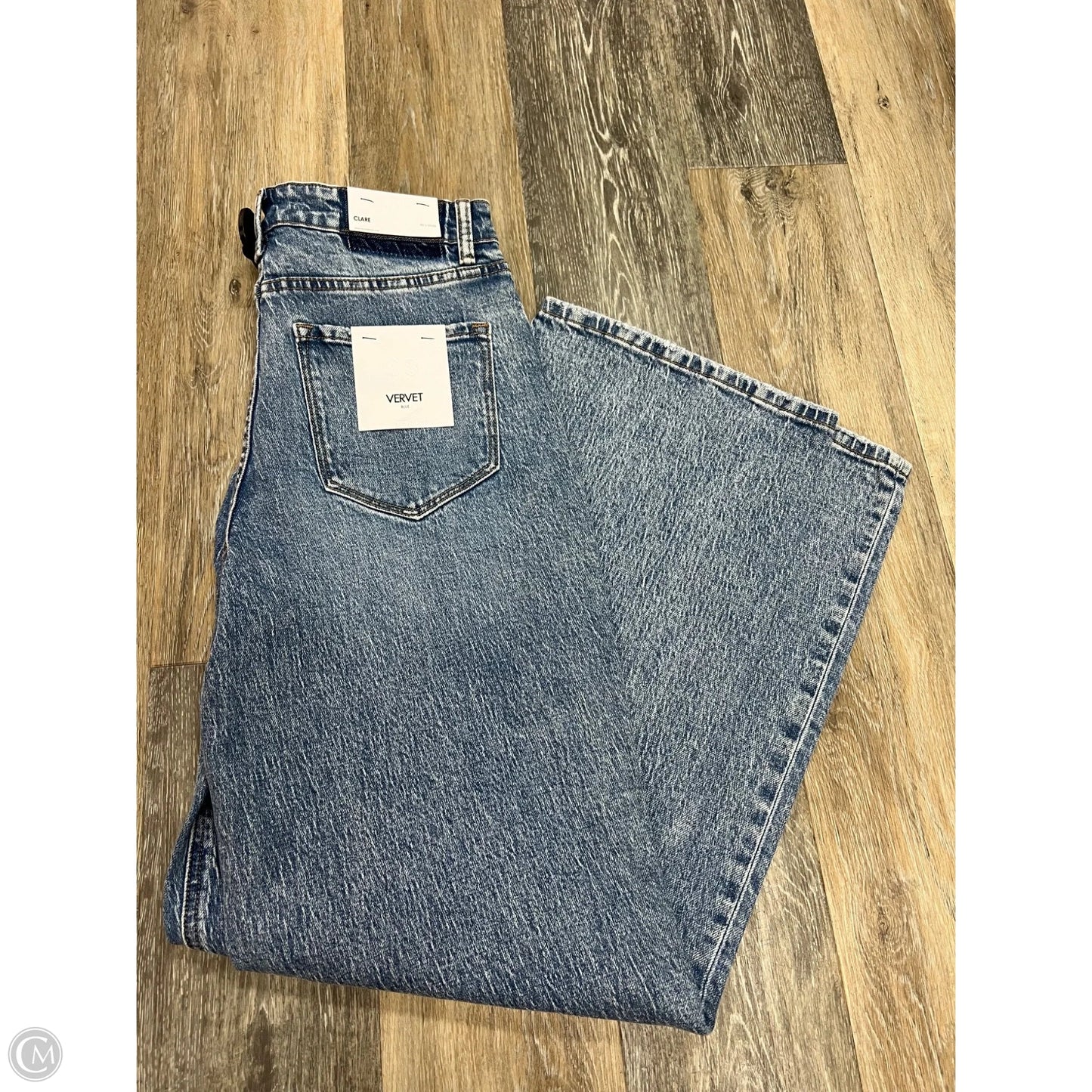 Jeans Wide Leg By Vervet In Blue Denim, Size: 6