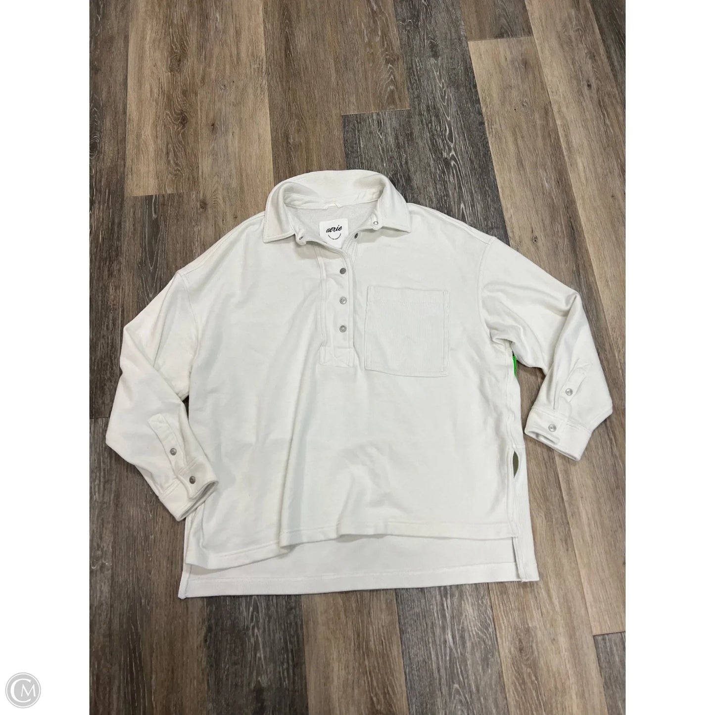 Sweatshirt Collar By Aerie In Cream, Size: M