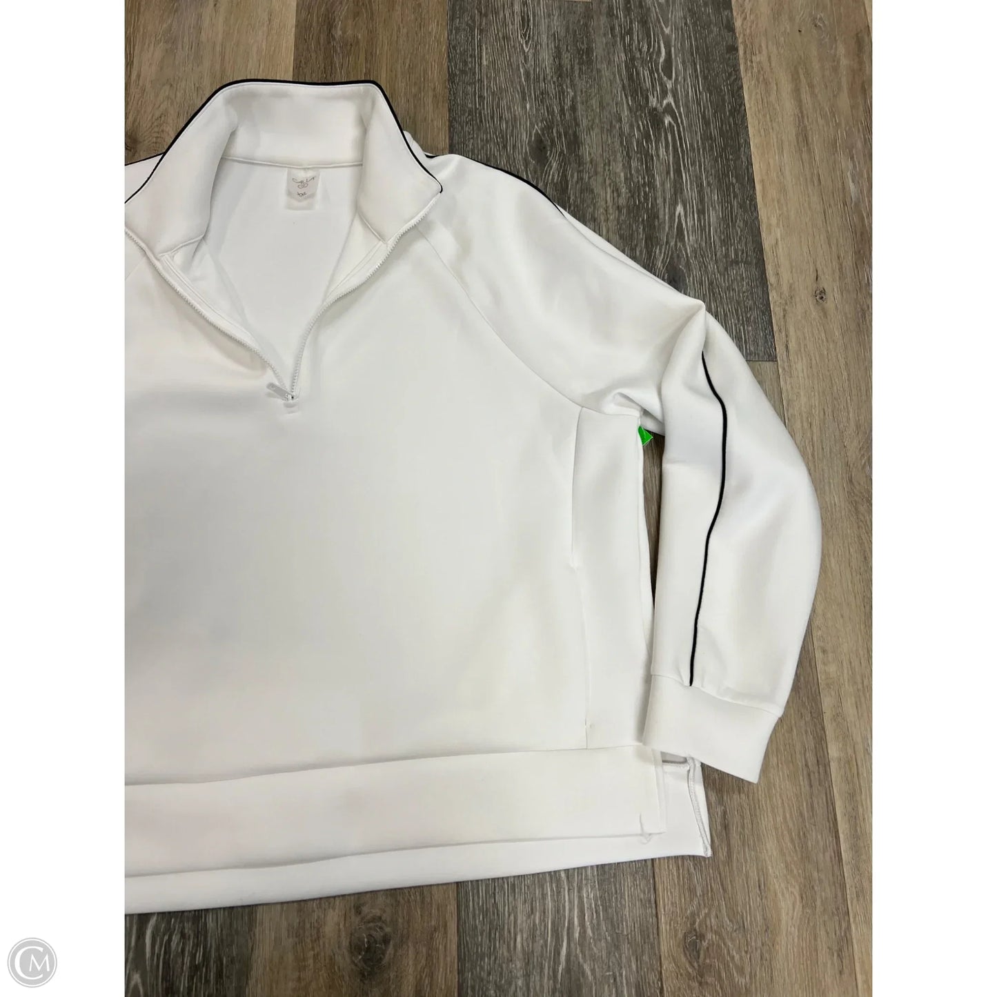 Athletic Sweatshirt Collar By Calia In White, Size: Xxl