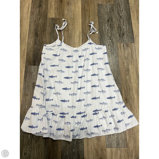 Dress Casual Short By Cynthia Rowley In Blue & White, Size: Xl