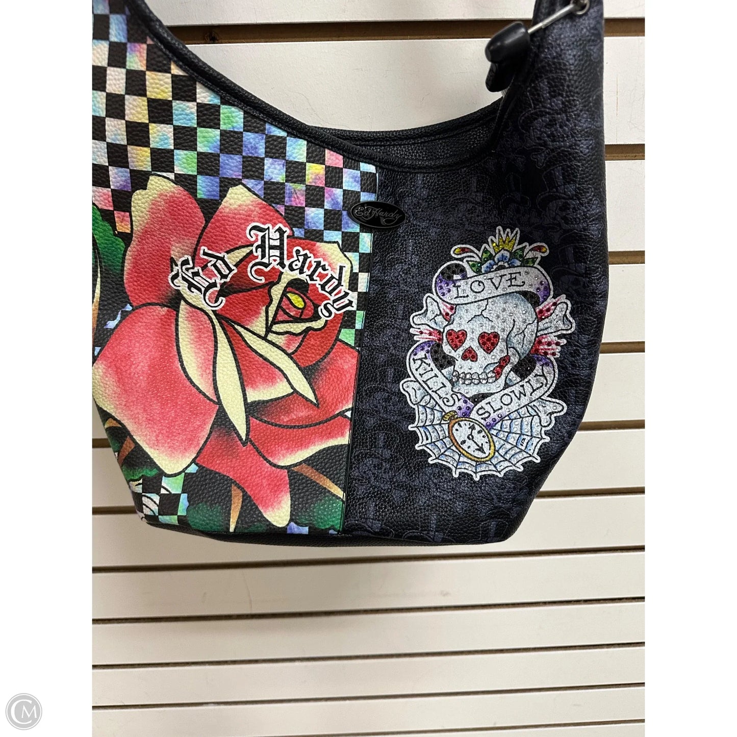 Handbag By Ed Hardy, Size: Large