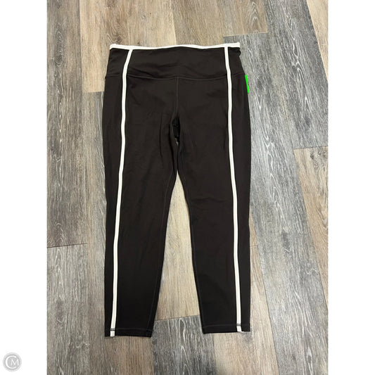 Athletic Leggings By Athleta In Brown, Size: Xl