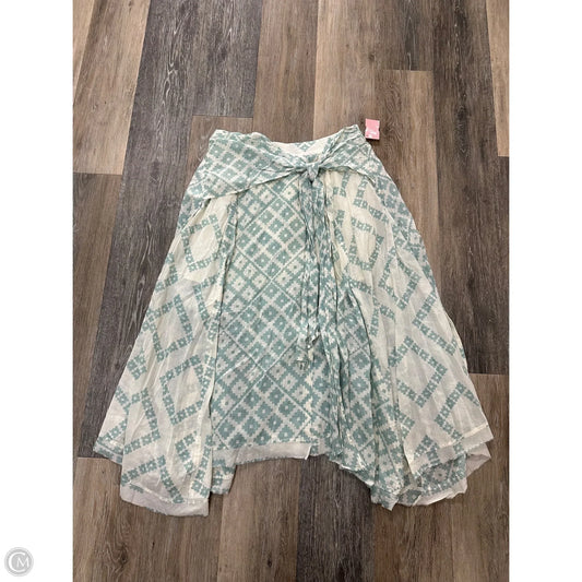 Skirt Maxi By Free People In Blue & Cream, Size: S