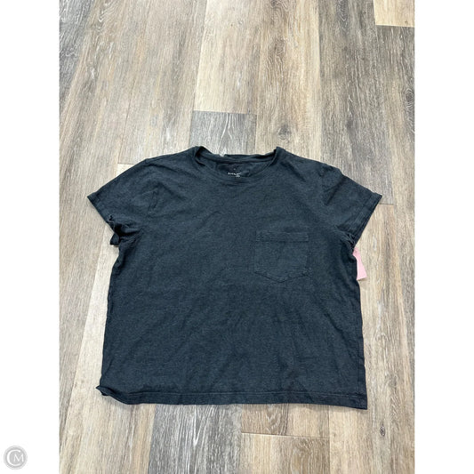 Top Short Sleeve By Everlane In Grey, Size: M
