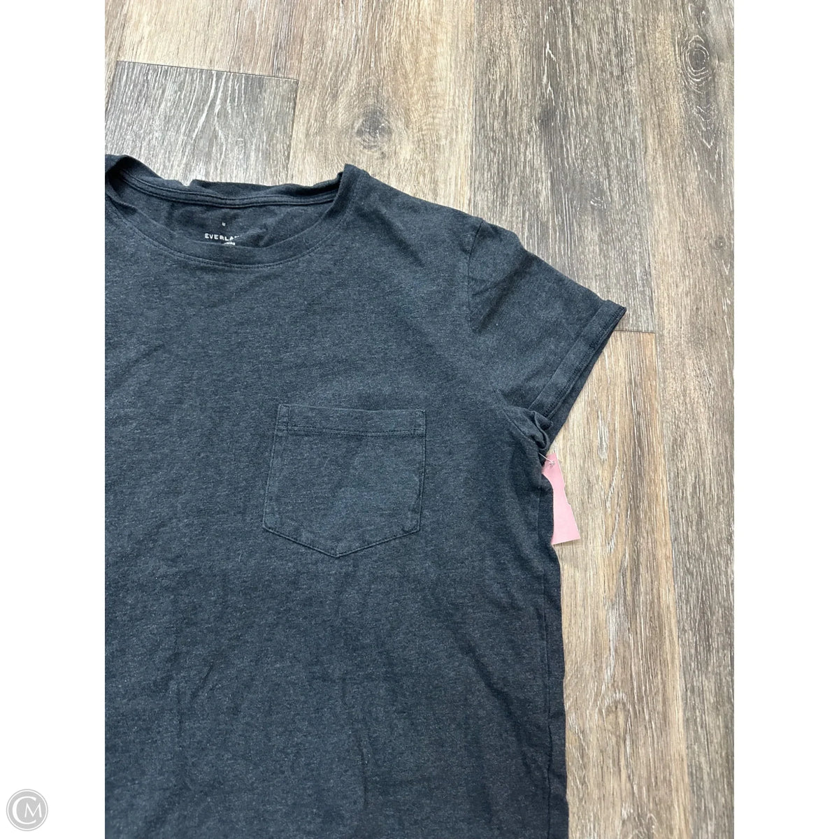 Top Short Sleeve By Everlane In Grey, Size: M