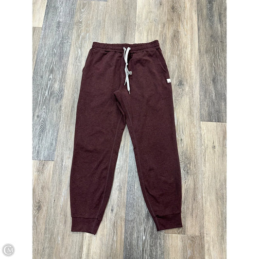 Athletic Pants By Vuori In Maroon, Size: Xs