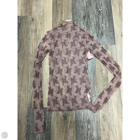 Top Long Sleeve By Free People In Purple, Size: Xs