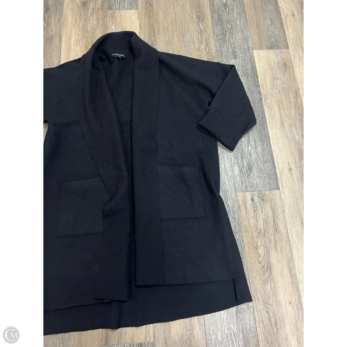 Jacket Other By Eileen Fisher In Black, Size: S