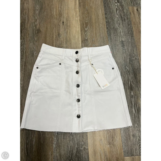 Skirt Mini & Short By Rails In White Denim, Size: 2