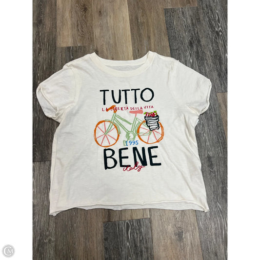 Top Short Sleeve By Maeve In Multi-colored, Size: M