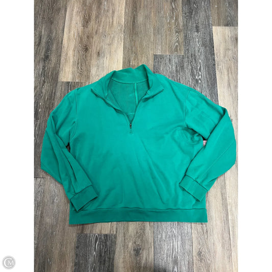 Athletic Sweatshirt Collar By Lululemon In Green, Size: L