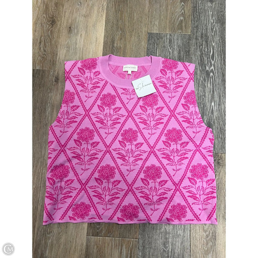 Top Sleeveless By Entro In Pink, Size: M