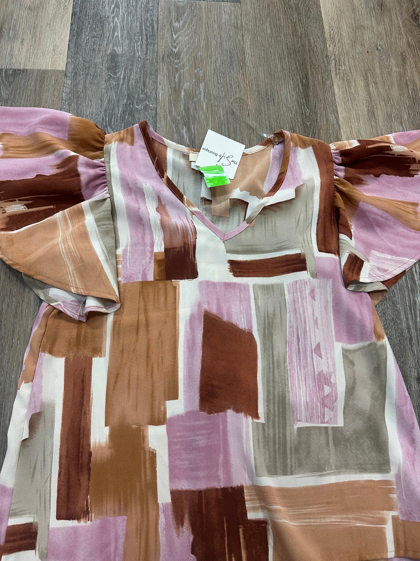 Pinkbrown Top Short Sleeve Entro, Size S