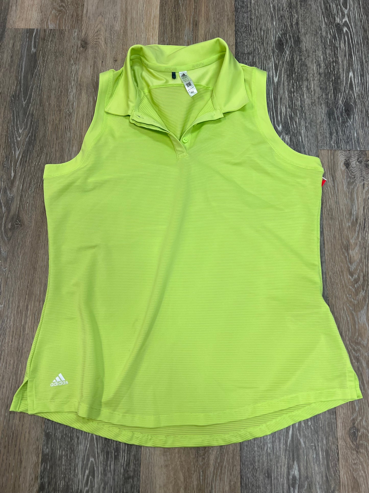 Green Athletic Tank Top Adidas, Size L
