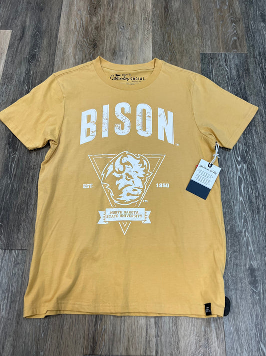 Yellow Athletic Top Short Sleeve Gameday Social, Size S