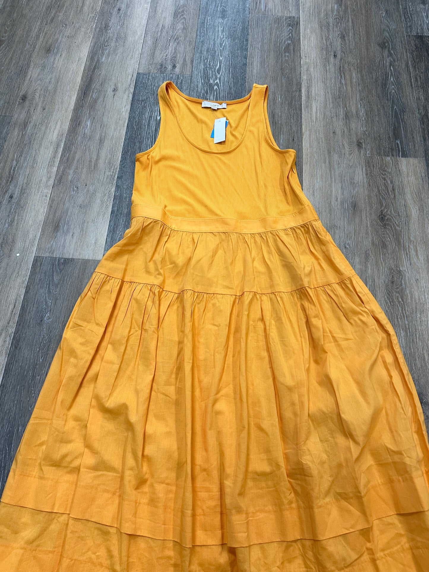 Orange Dress Casual Maxi Loft, Size 14