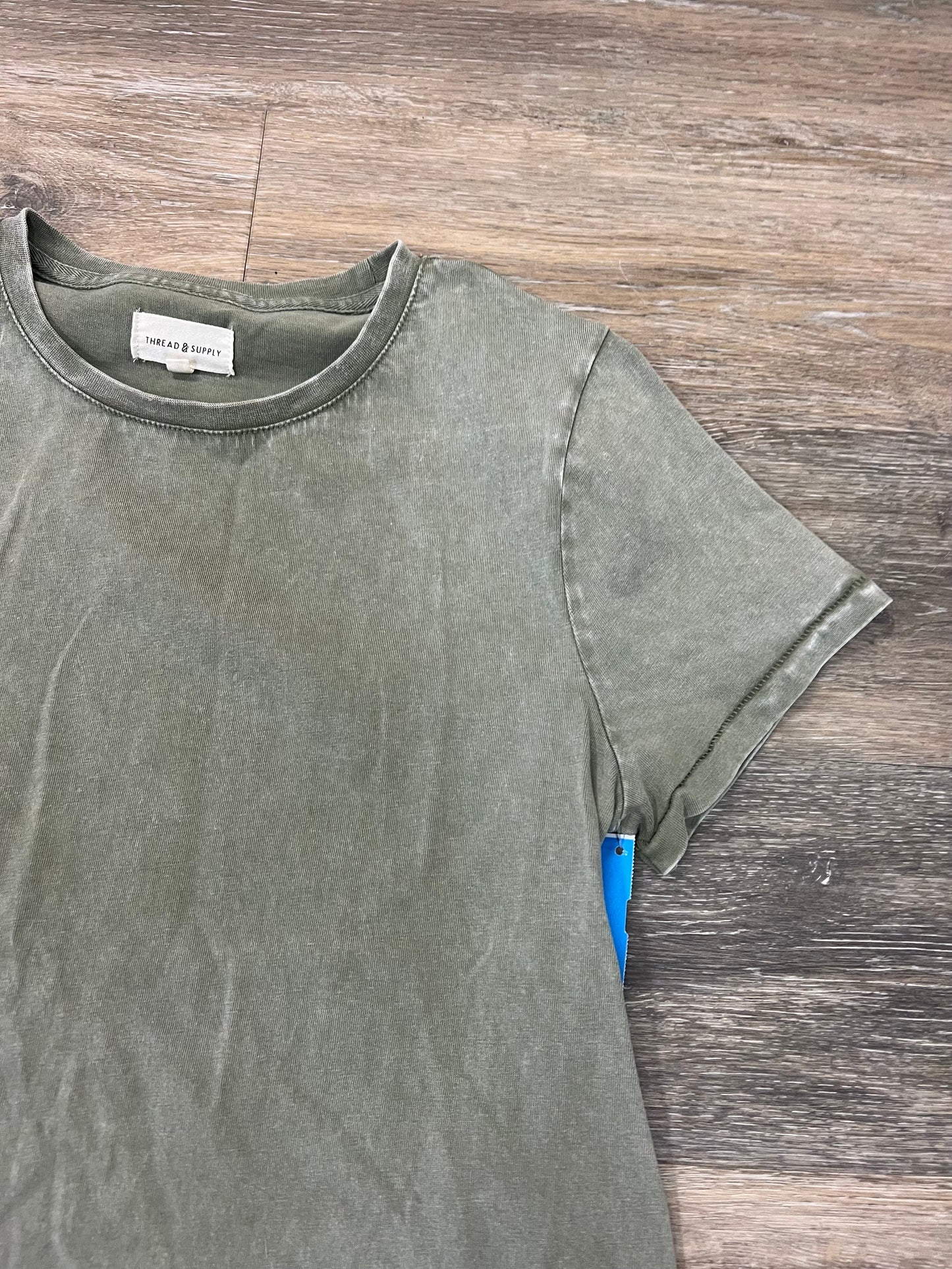 Green Top Short Sleeve Thread And Supply, Size S