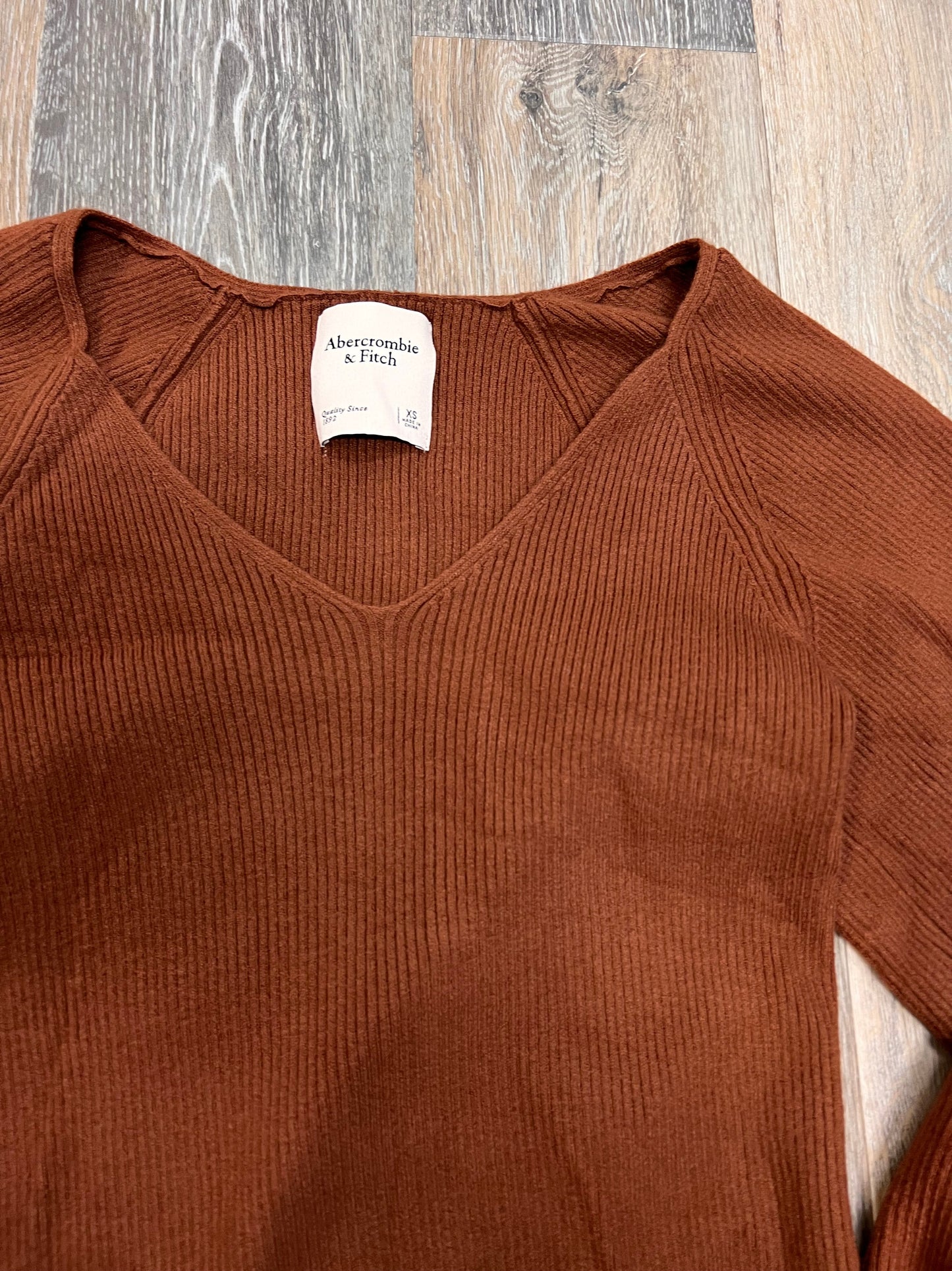 Sweater By Abercrombie And Fitch In Orange, Size: Xs