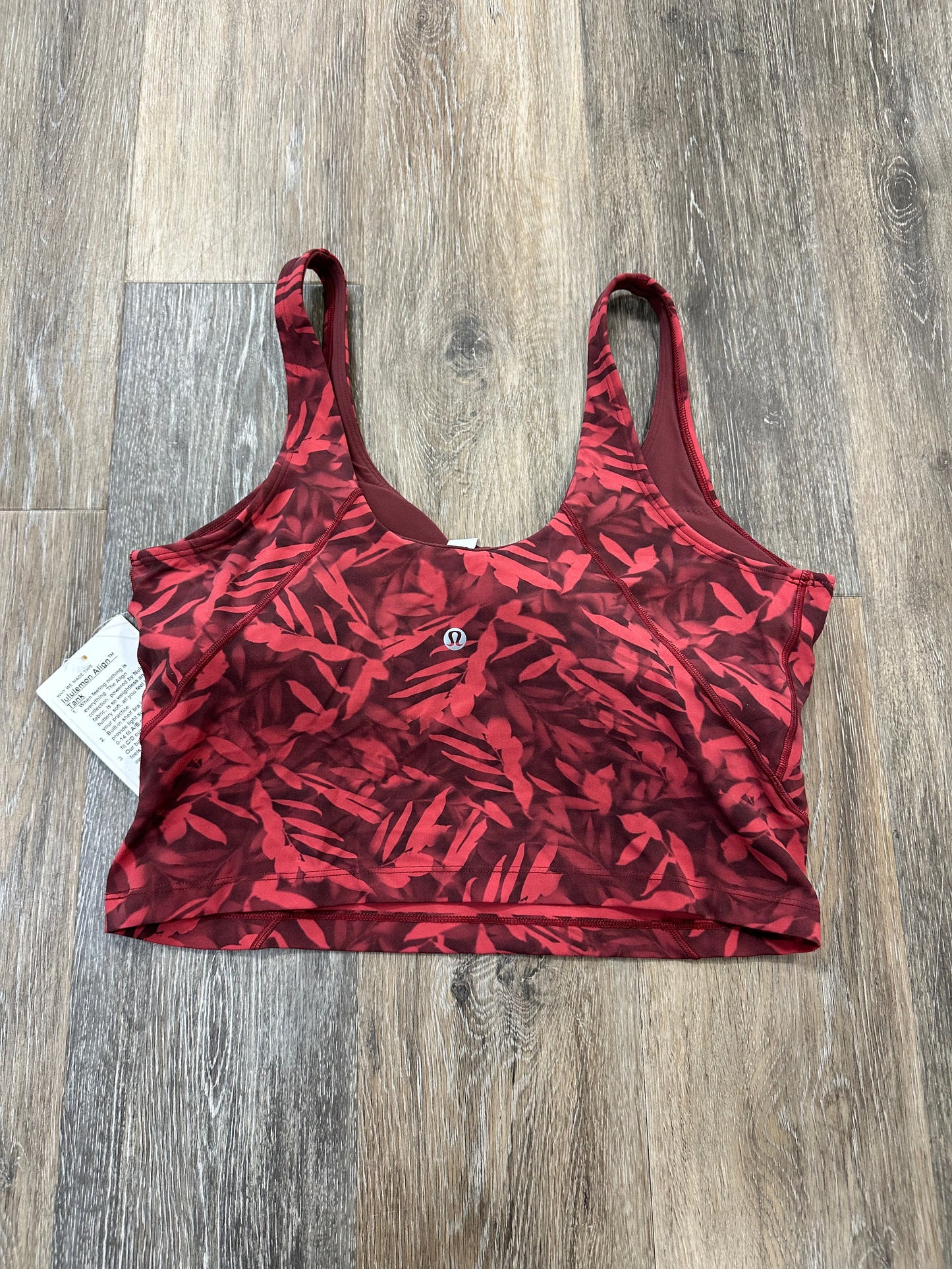 Athletic Bra By Lululemon In Red, Size: 12