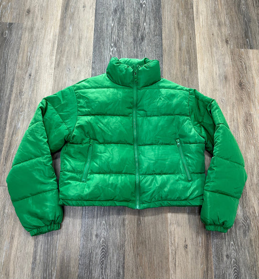 Jacket Puffer & Quilted By Princess Polly In Green, Size: 2