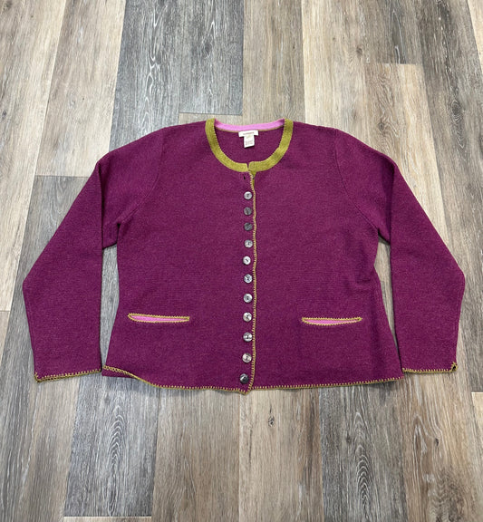 Sweater Cardigan By Sundance In Pink, Size: Xl