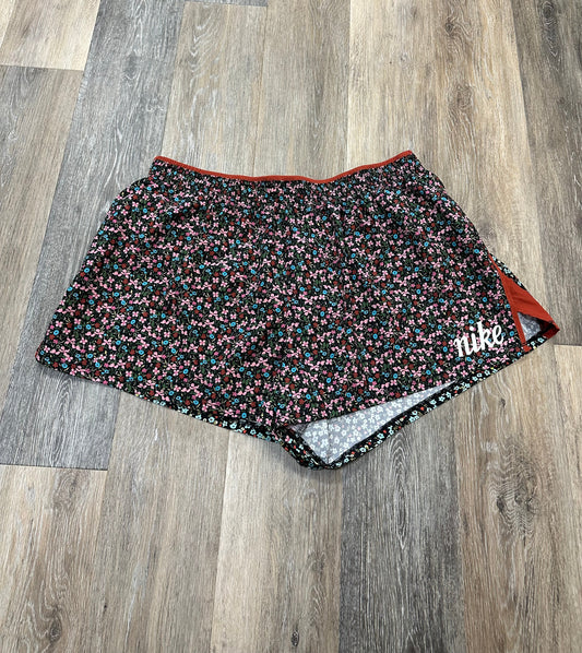 Athletic Shorts By Nike Apparel In Floral Print, Size: 1x