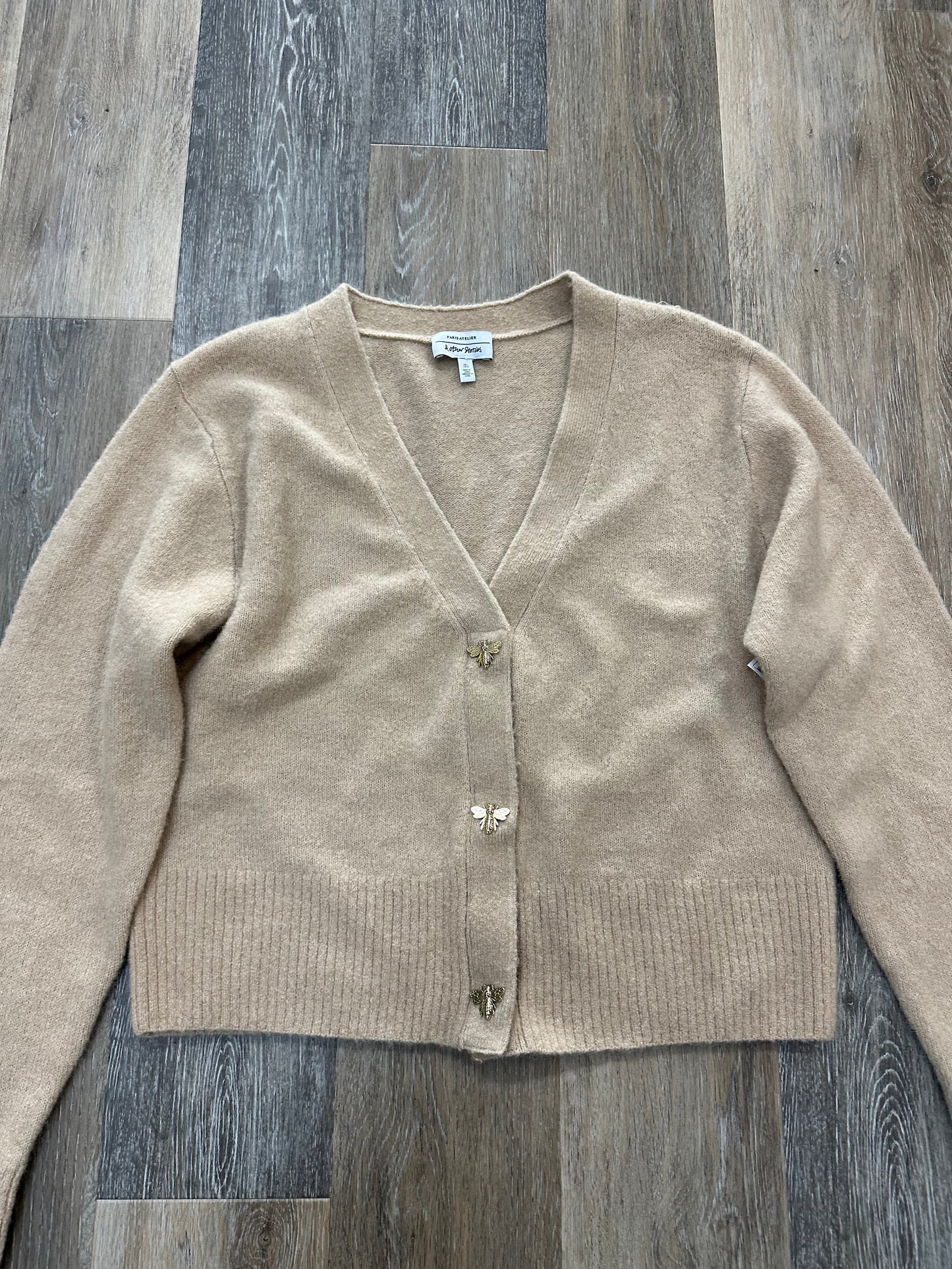 Sweater Cardigan By & Other Stories In Tan, Size: L